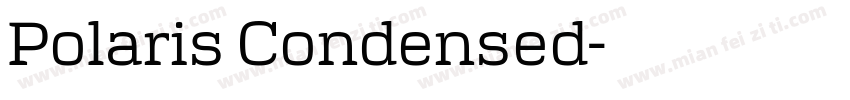 Polaris Condensed字体转换